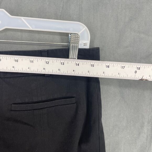 The Essential Slim By Anthropologie Dress Pants Womens 10 Black Straight Leg - Picture 8 of 11